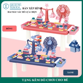 Đồ chơi lắp ráp cho bé, bộ bàn lắp ghép đa năng cho bé đồ chơi xếp hình lắp ráp