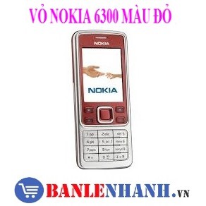 VỎ NOKIA 6300 MÀU ĐỎ [VỎ ZIN, XỊN]