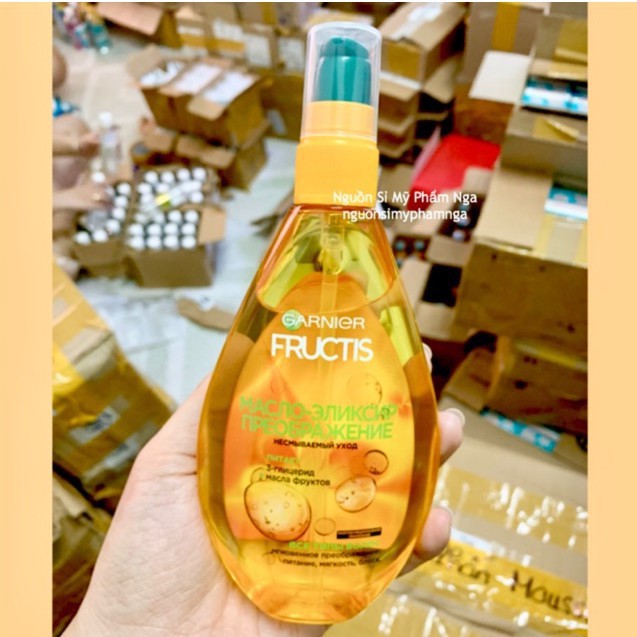 Tinh dầu xịt dưỡng tóc Garnier Fructis siêu phục hồi mềm mượt tóc