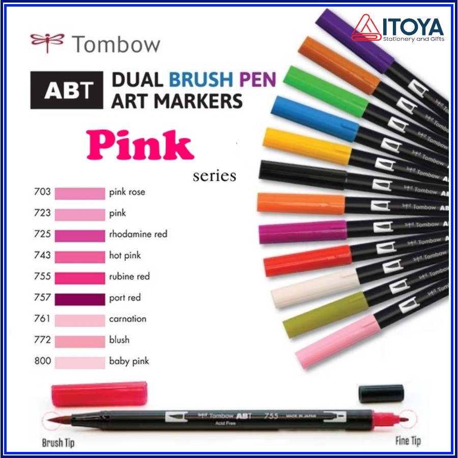 [Pink series] Bút maker Tombow Dual Brush AB-T