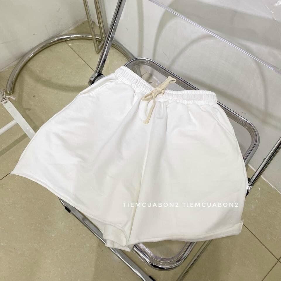 Quần short trơn form rộng thoải mái