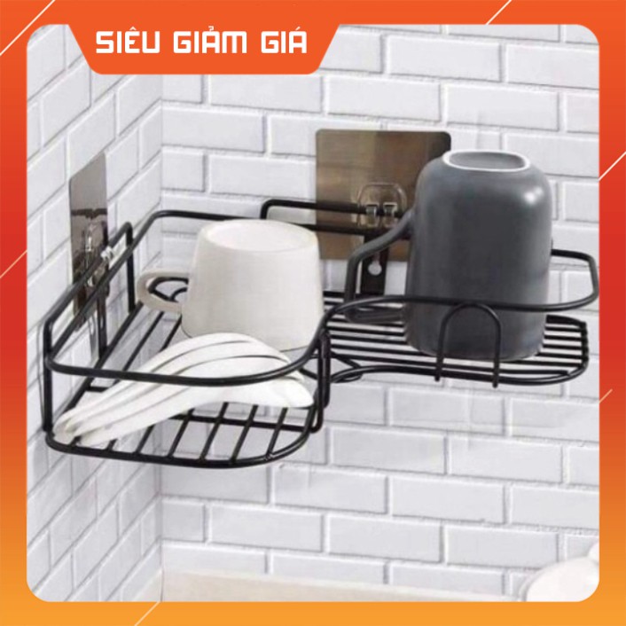 KỆ SẮT DÁN GÓC TƯỜNG GÓC VUÔNG CÁCH ĐIỆU [1 CÁI] | BigBuy360 - bigbuy360.vn