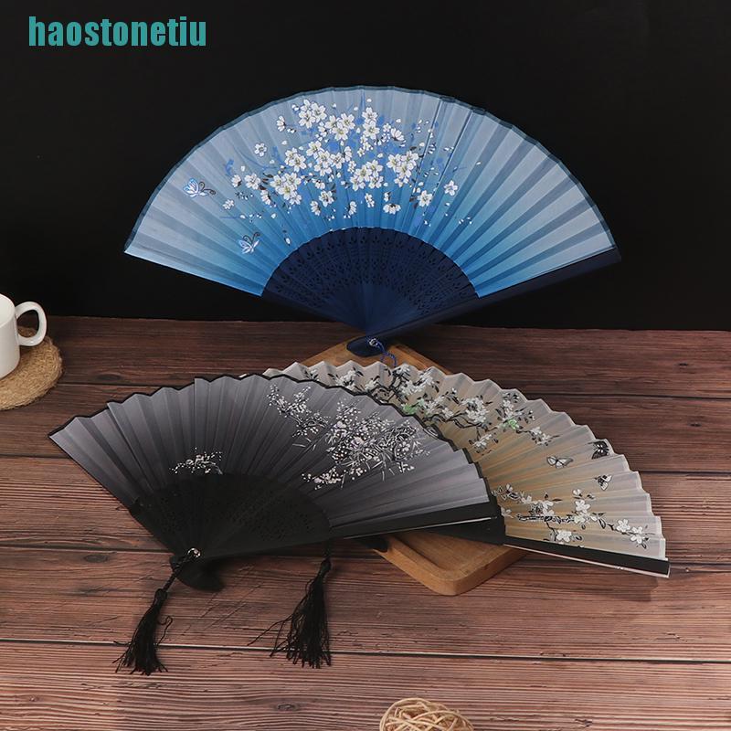 [Hàng mới về] Quạt xếp bằng tre phong cách Trung Hoa kiểu dáng