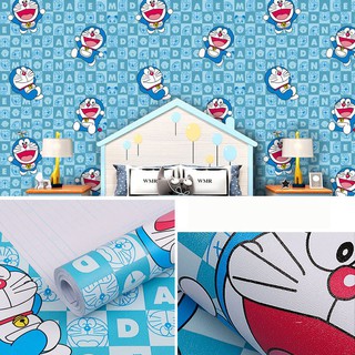 Combo 10m giấy dán tường Doraemon có keo sẵn