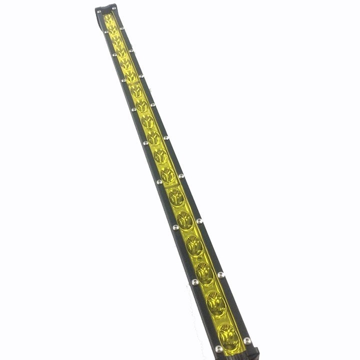 Đèn Led bar 1 Hàng Vàng 50Cm lõm (Cái) Đèn Pha LED Bar 18 Bóng Dài 50cm Dành Cho Ô Tô Áng Sáng Vàng