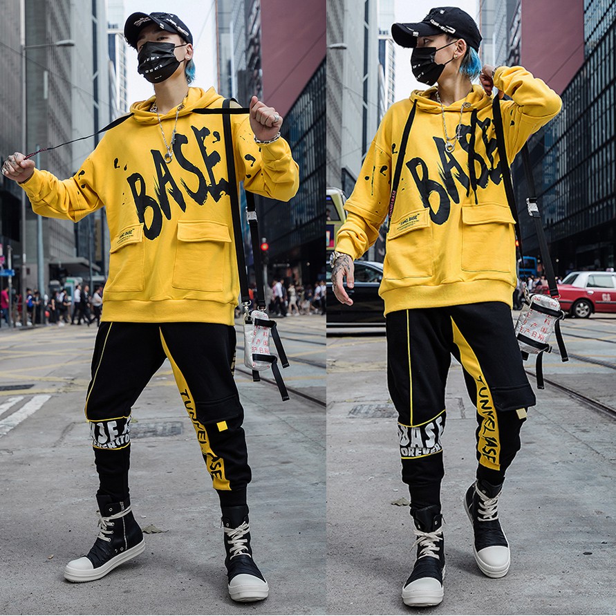 Bộ Đồ Nỉ Nam Áo Hoodies BASE Phối Túi Lớn Kết Hợp Quần Jogger Trẻ Trung ZENKODLMEN SET NAM 9000081C