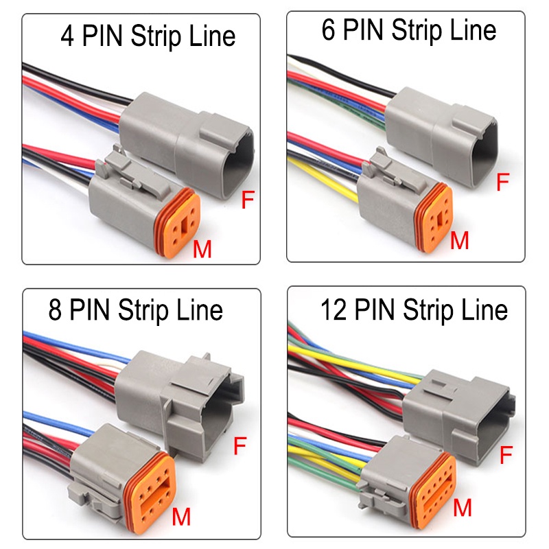 Đầu Nối Dây Điện Chống Nước / Bụi Bẩn 2 / 3 / 4 / 6 / 8 / 12 Chấu Cho Xe Hơi