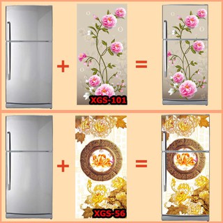 [FREESHIP] 🌹Giấy dán tường, tủ lạnh hoạ tiết hoa🌹