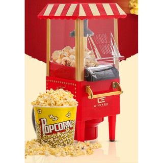 Máy làm bắp ran bơ kiểu cổ điển, xe đẩy truyền thống retro