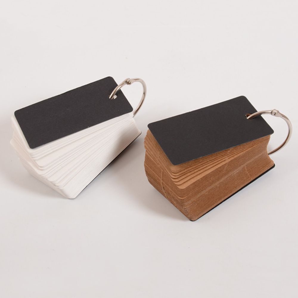 Set 100 Thẻ Giấy Lật Bằng Kim Loại Nhiều Màu Tiện Dụng