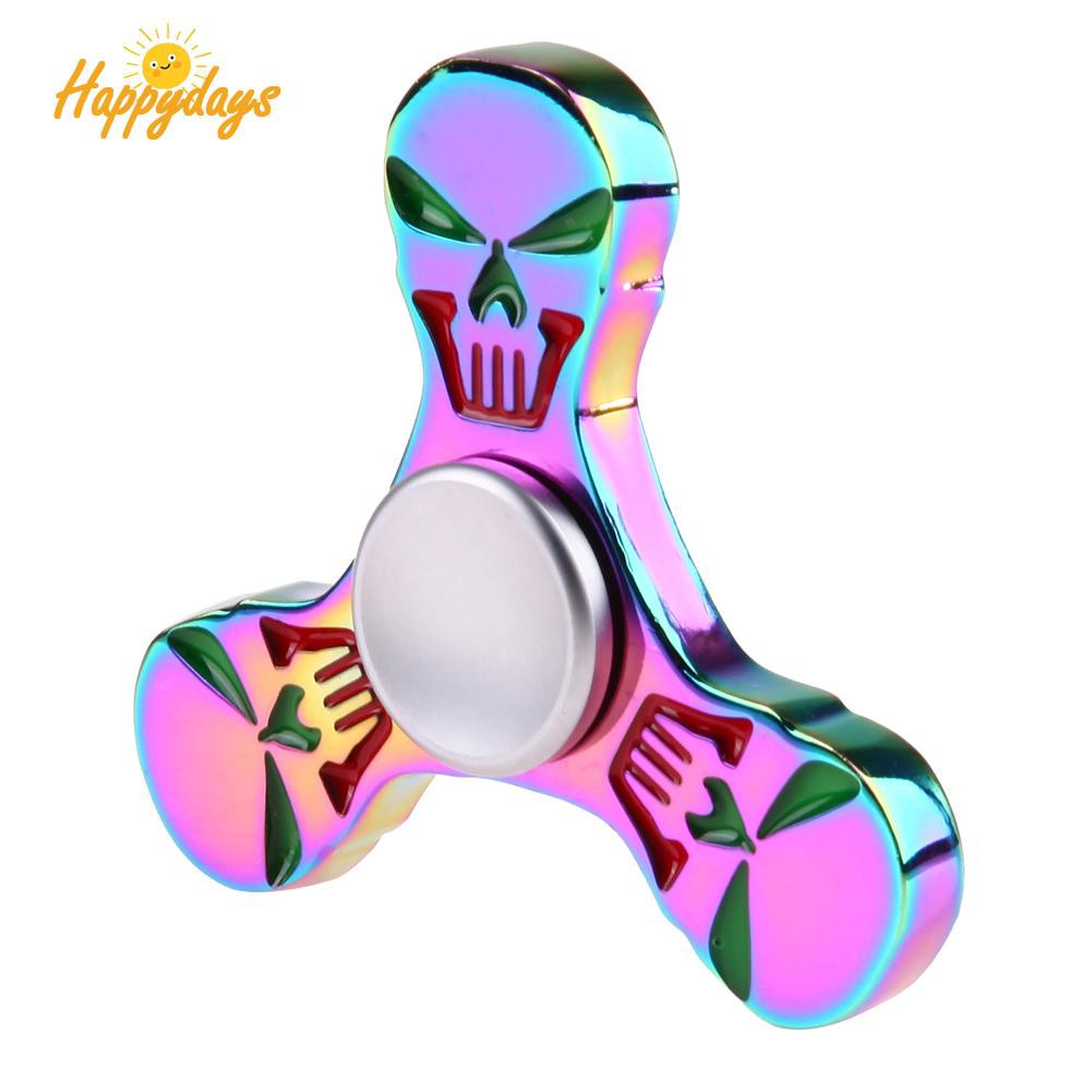 Con Quay Đồ Chơi Spinner Hình Đầu Lâu Bằng Hợp Kim