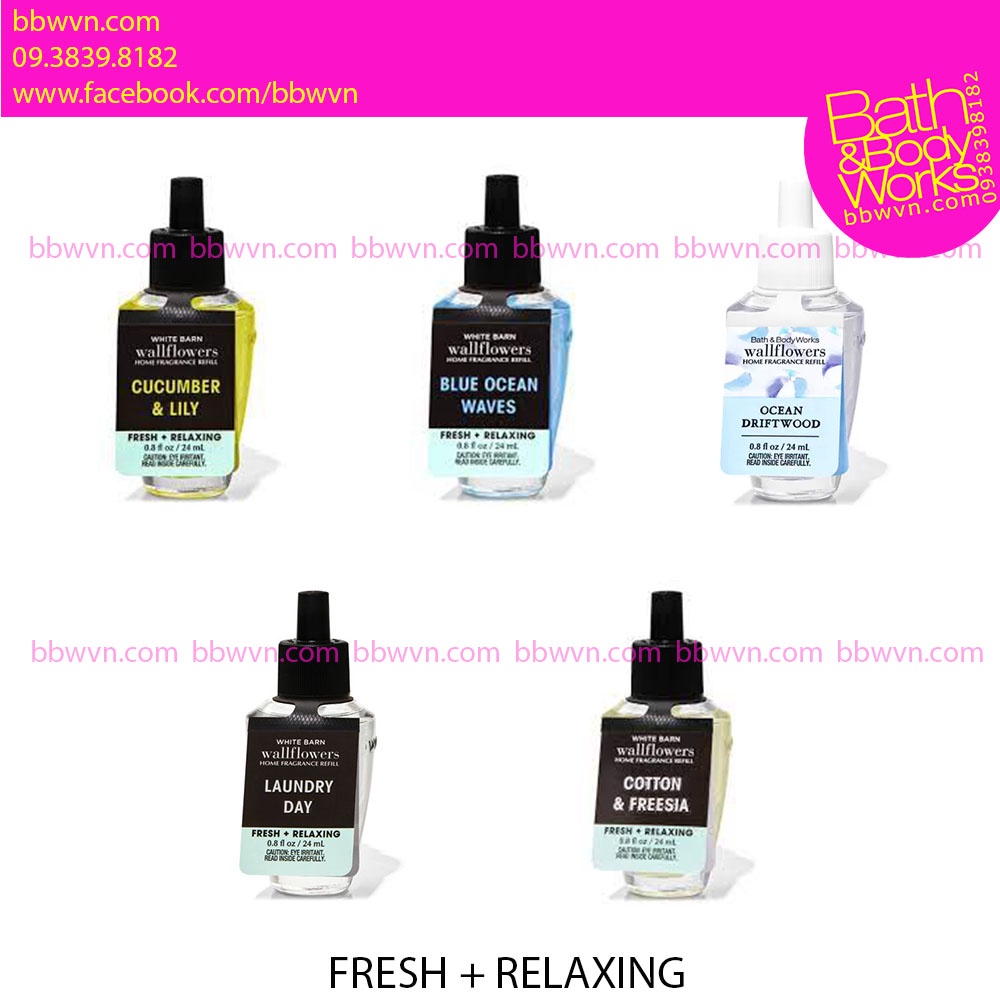 Tinh dầu thơm phòng Bath and Body Works Wallflower Home Fragrance Refills 24ml
