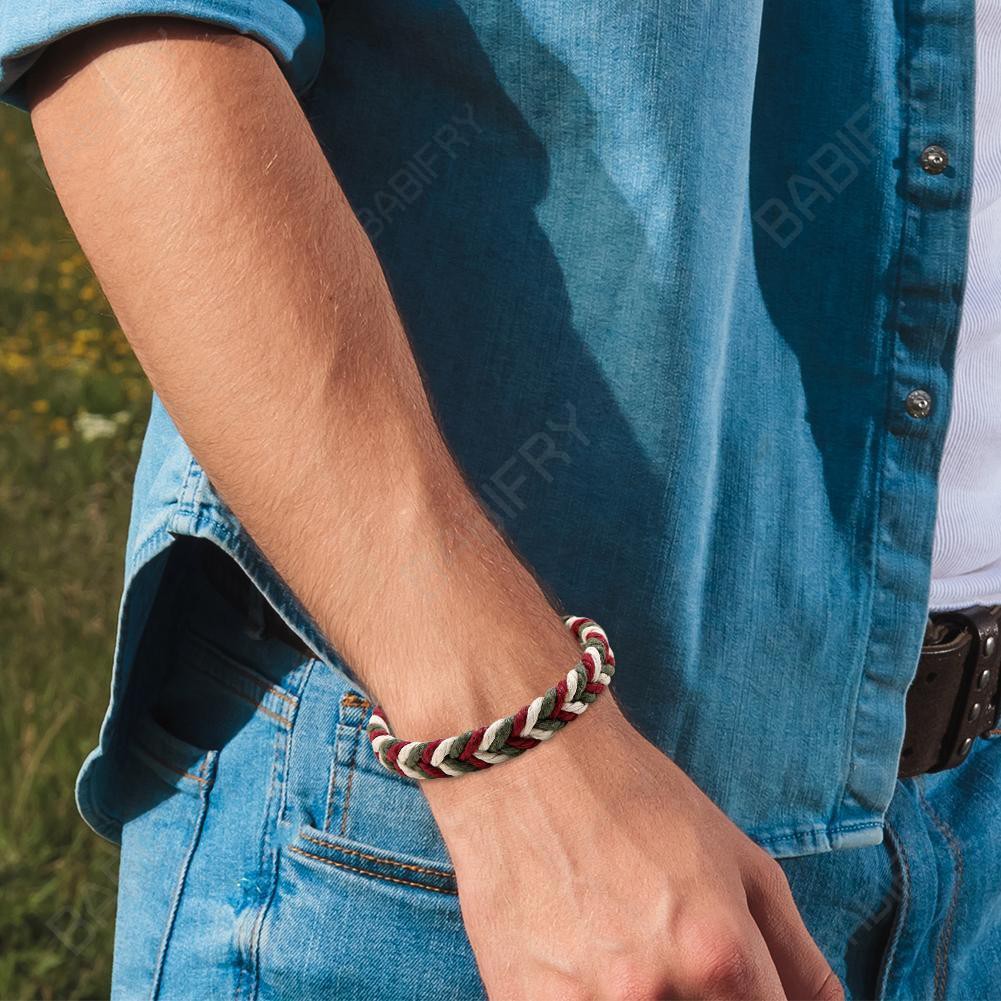 Vòng đeo tay dây bện thủ công nhiều màu thời trang