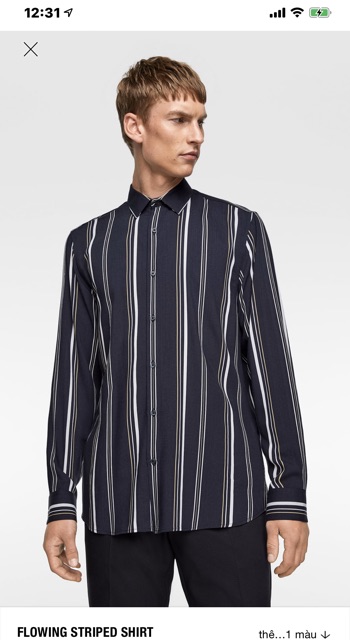 Zara Spain authentic sơmi sz S slim fit