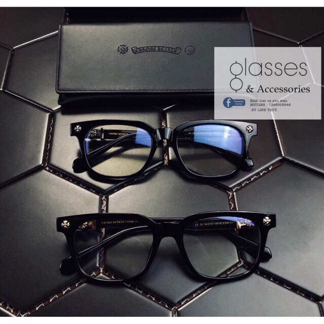 Kính chrome hearts cao cấp fullbox hãng sale 70%