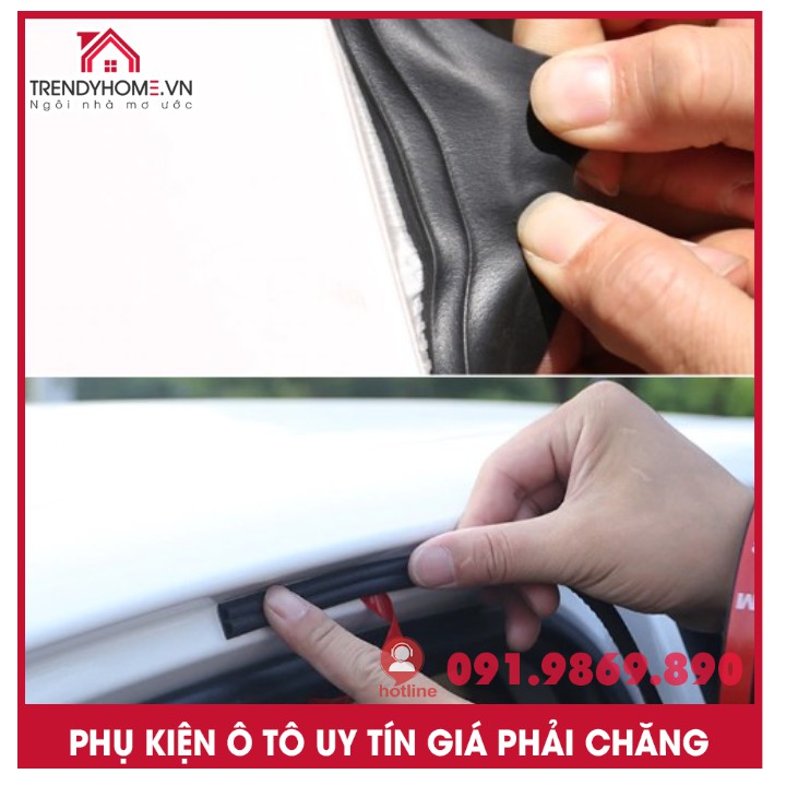 📍 Cuộn 5 m Gioăng cao su chống ồn chữ B cho ô tô | Ron cao su chữ B cách âm chống ồn cho xe hơi