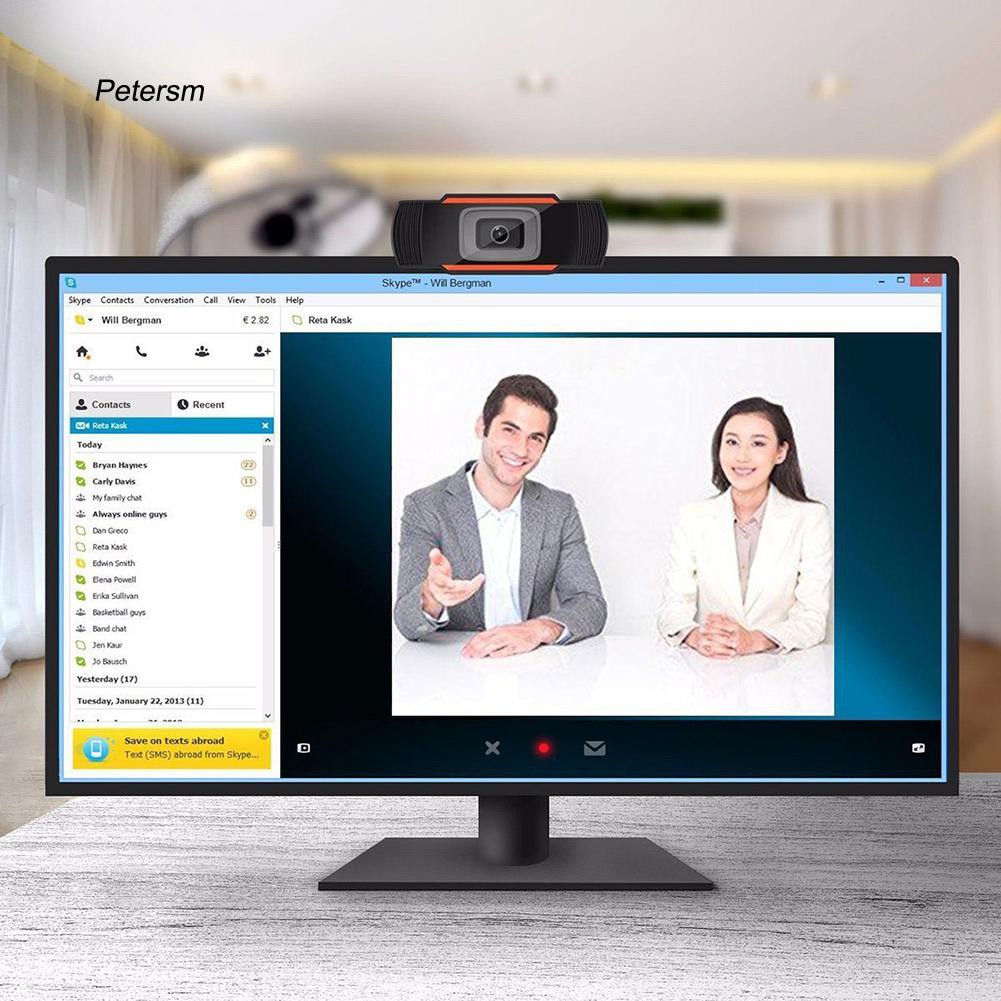 Webcam USB 2.0 3mp có kẹp cho máy tính