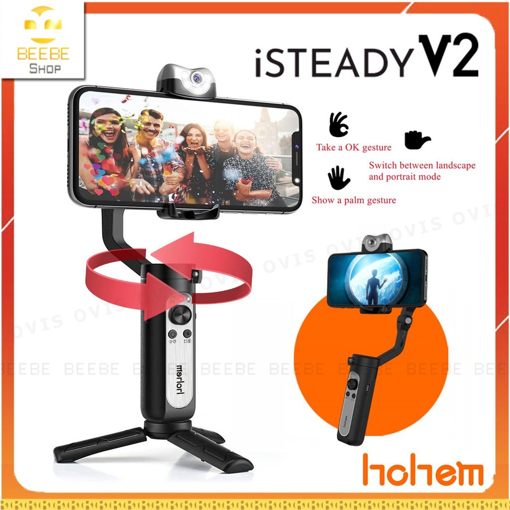HOHEM Isteady V2 - Tay Cầm Chống Rung, Tích Hợp Cảm Biến Tầm Nhìn AI Dành Cho Điện Thoại Smartphone, Gimbal Bluetooth | BigBuy360 - bigbuy360.vn