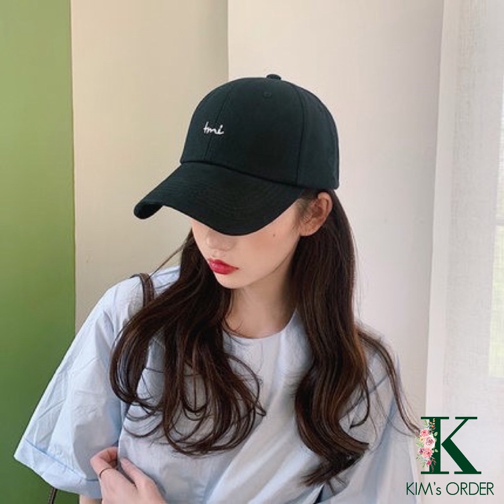 Mũ lưỡi trai, nón kết thêu chữ TMI dành cho nam và nữ chất liệu cotton, thô Hàn phong cách Ulzzang, form unisex