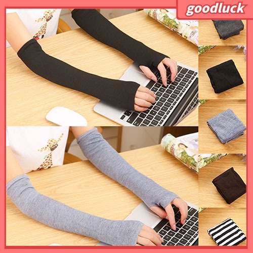 Găng Tay Dệt Kim Hở Ngón Cho Nữ