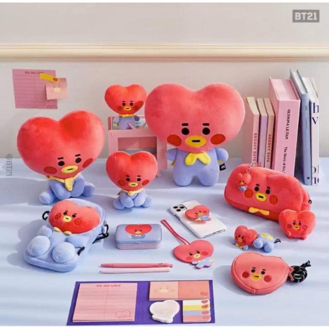 OFFICAL BT21 baby standing doll (mini body pillow) gấu bông bt21 ver baby