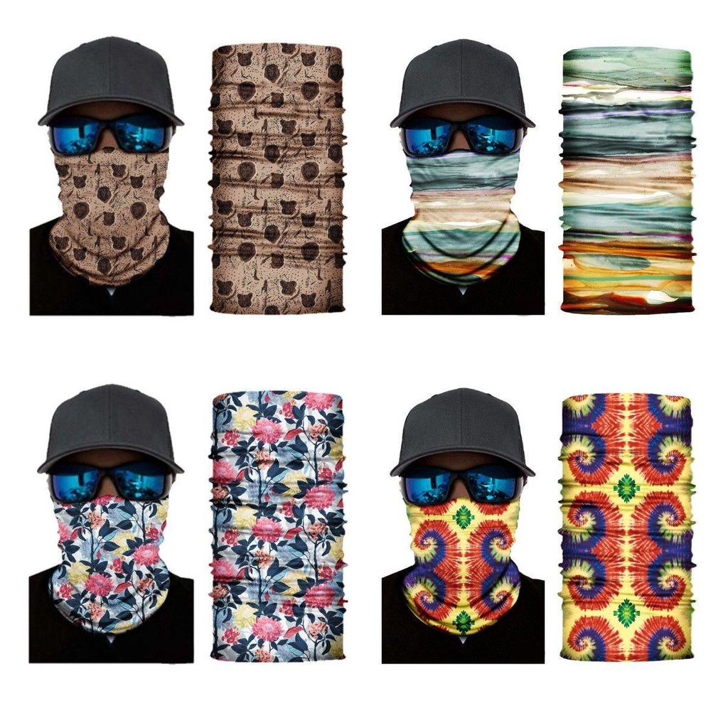 Khăn Bandana Che Mặt Và Cổ Chống Tia UV Chống Gió Bảo Vệ Mặt Cho Cặp Đôi