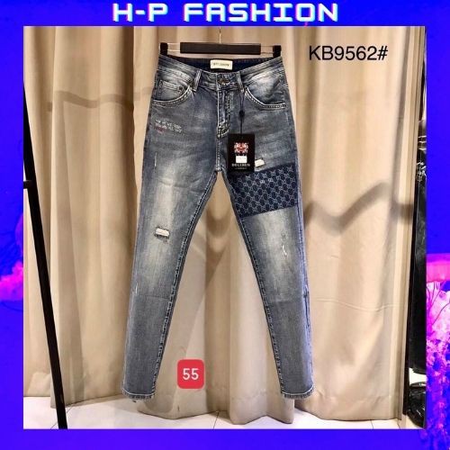 Quần Jean Nam Màu Xanh Đen 🔵 𝐅𝐑𝐄𝐄 𝐒𝐇𝐈𝐏 🔵 Quần Bò Nam Co Giãn Thời Trang Hpfashion - Qjnhp018