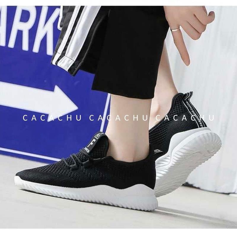 Giày nữ thể thao sneaker chạy bộ tập gym nhẹ êm chữ F xu hướng hot trend mới 2022 CACACHU G031, vải thoáng khí bền đẹp