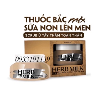 Ủ tẩy da chết thuốc bắc mix sữa non lên men soherbs