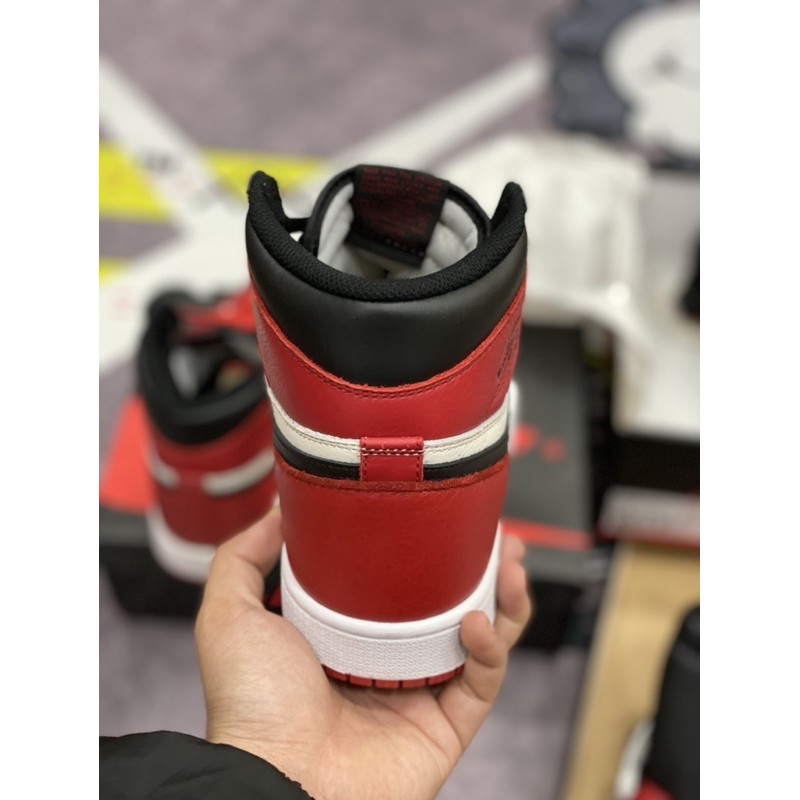 [AGsneaker] Giày thể thao cổ cao màu Bred chân bè fit lên 1 size... | BigBuy360 - bigbuy360.vn