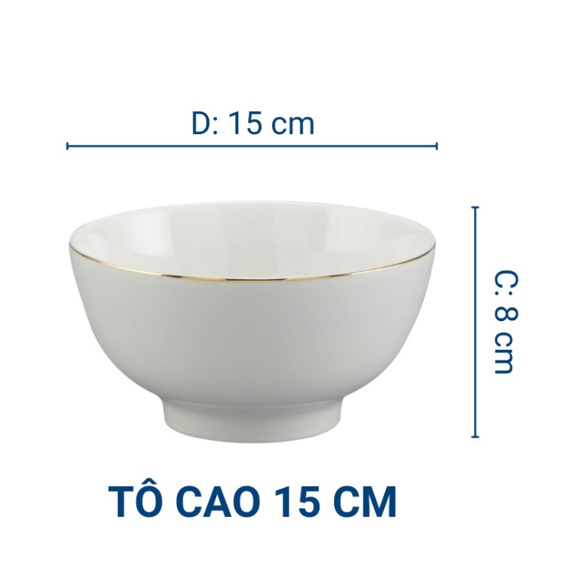 TÔ MINH LONG 15 CM JASMINE IFP CHỈ VÀNG