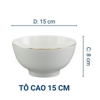 TÔ MINH LONG 15 CM JASMINE IFP CHỈ VÀNG