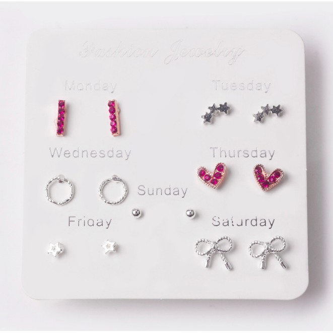 Bông tai, Khuyên tai 7 ngày 7 kiểu không sợ đụng hàng siêu xinh