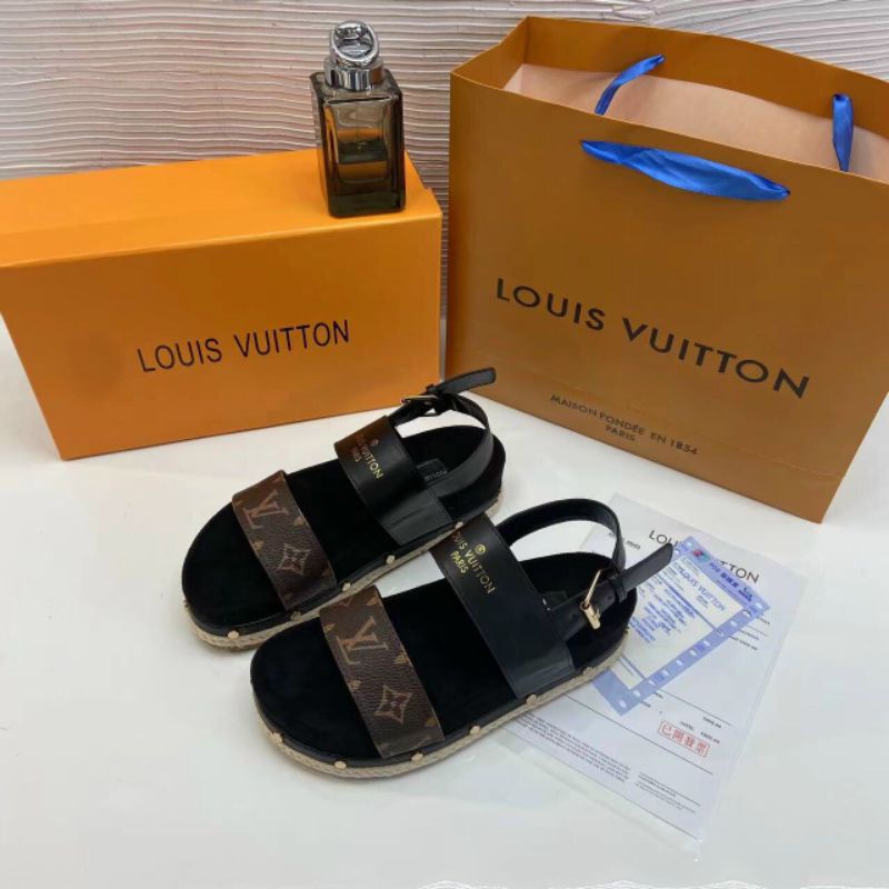 Sandan nữ  LV đế cói viền đinh hàng fullbox siêu hót