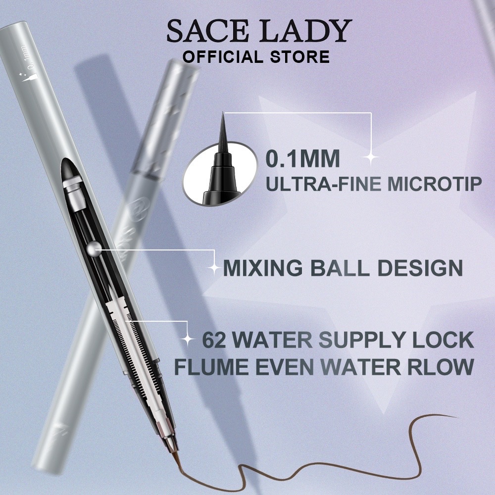 Bút Kẻ Mắt Nước Sace Lady Chống Nước 0.6ml/0.1fl.Oz  - SL357