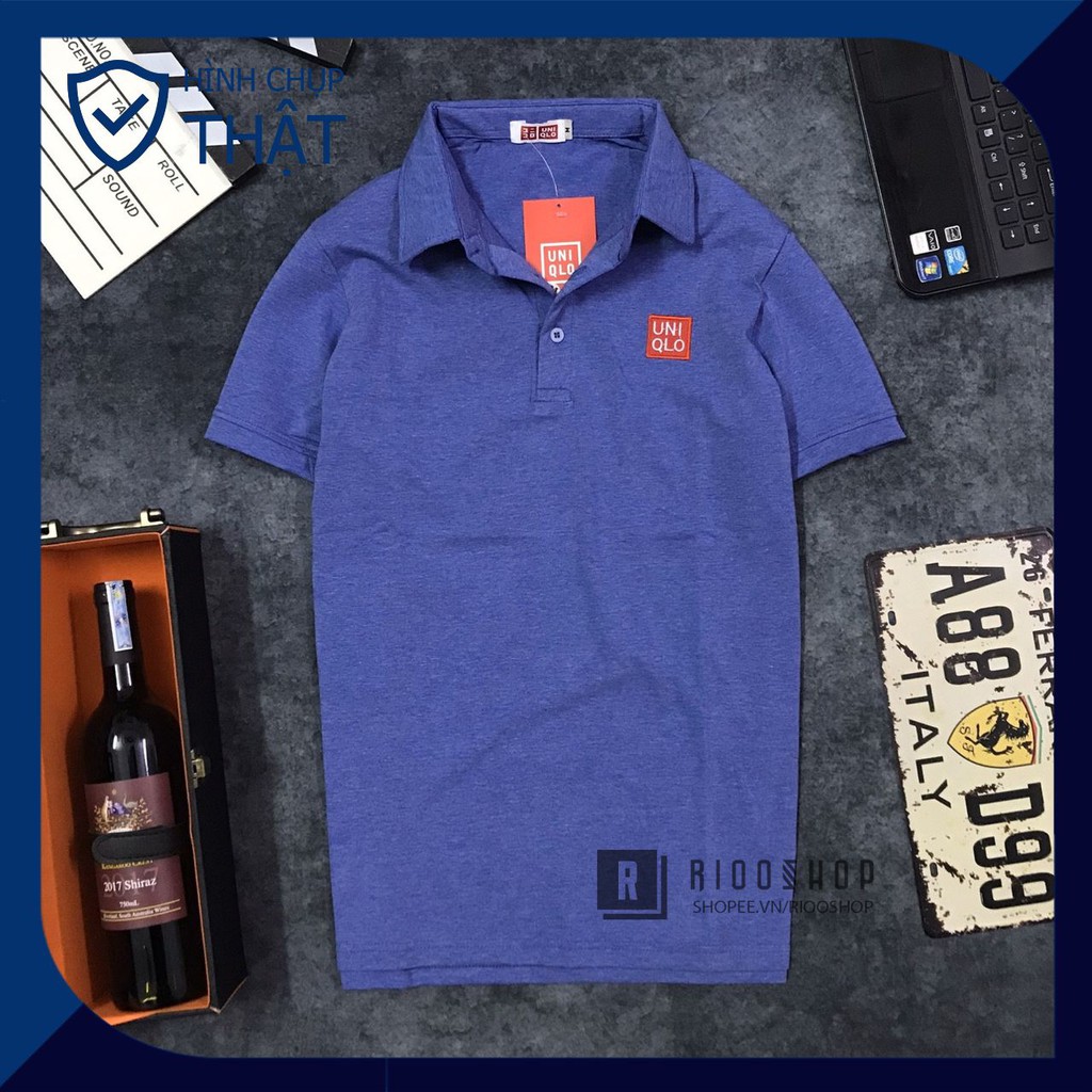 Áo thun nam có cổ cotton trơn tay ngắn form rộng cao cấp RCP020A - áo polo nam đẹp Riooshop | BigBuy360 - bigbuy360.vn