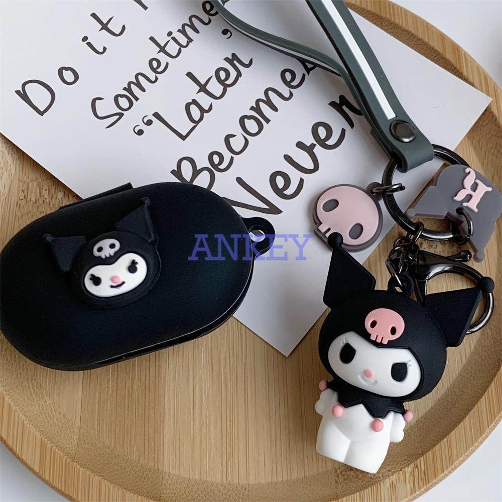 Oppo Enco Buds ET81 W12 W11 W31 W51 Vỏ Bảo Vệ Hộp Sạc Tai Nghe Bằng Silicon Họa Tiết Hoạt Hình Chú Chó/ Thỏ Dễ Thương Chống Thấm Nước/ Sốc Kèm Móc Khóa Cho