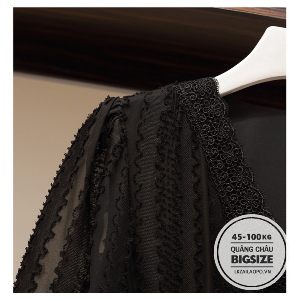 BIGSIZE Nữ (45-100kg) Đầm dự tiệc dài Màu kem đen Cổ Chữ V xếp ly tay dài mùa thu - Váy Phong cách Pháp vintage xinh đẹp - đi dự tiệc - đi đám cưới  - đi Bar - quảng châu cao cấp