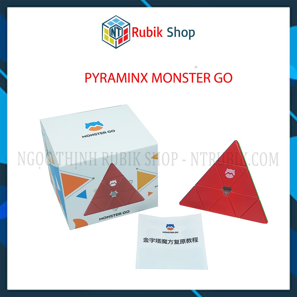 [Siêu Hót Gan Monster GO] Rubik Kim Tự Tháp Pyraminx Monster Go Stickerless