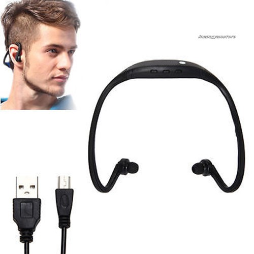 Bộ Tai Nghe Bluetooth Không Dây Rảnh Tay Kiểu Dáng Thể Thao Kèm Phụ Kiện