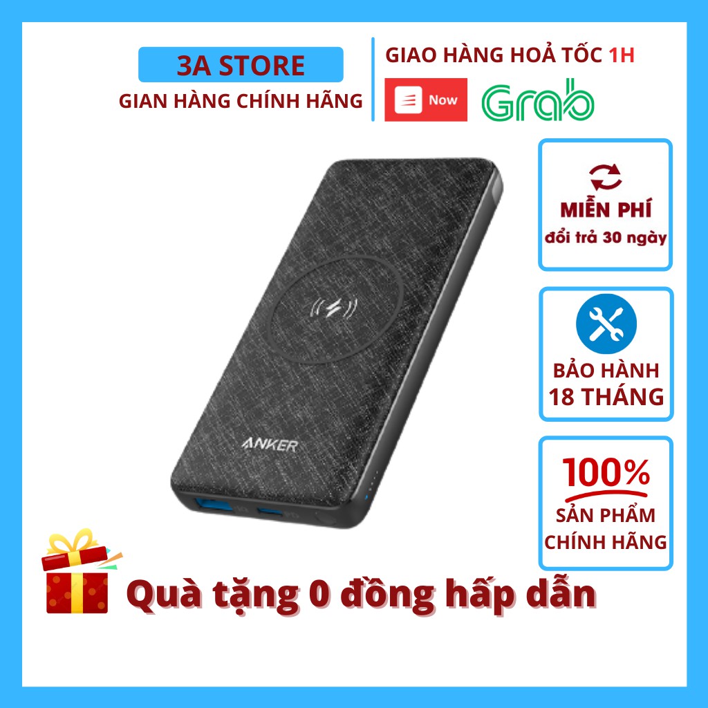 Sạc dự phòng không dây ANKER A1617 PowerCore III 10000mAh - Fullbox 3astore