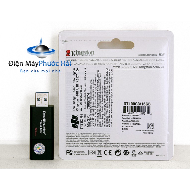 USB Kingston DT100G3 USB 3.0 16GB | BigBuy360 - bigbuy360.vn