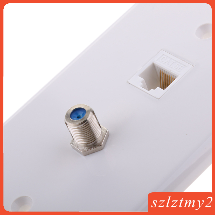 [galendale] Coaxial F Connector Ethernet Network Wall Plate Coax     Socket Outlet | BigBuy360 - bigbuy360.vn