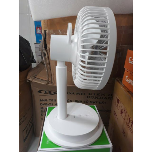 QUẠT SẠC ĐỂ BÀN CÓ ĐÈN LED ĐA NĂNG DP 7627_ 1434