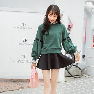 Áo kiểu nữ thu đông cá tính phong cách uzzlang Korea 가죽 자켓