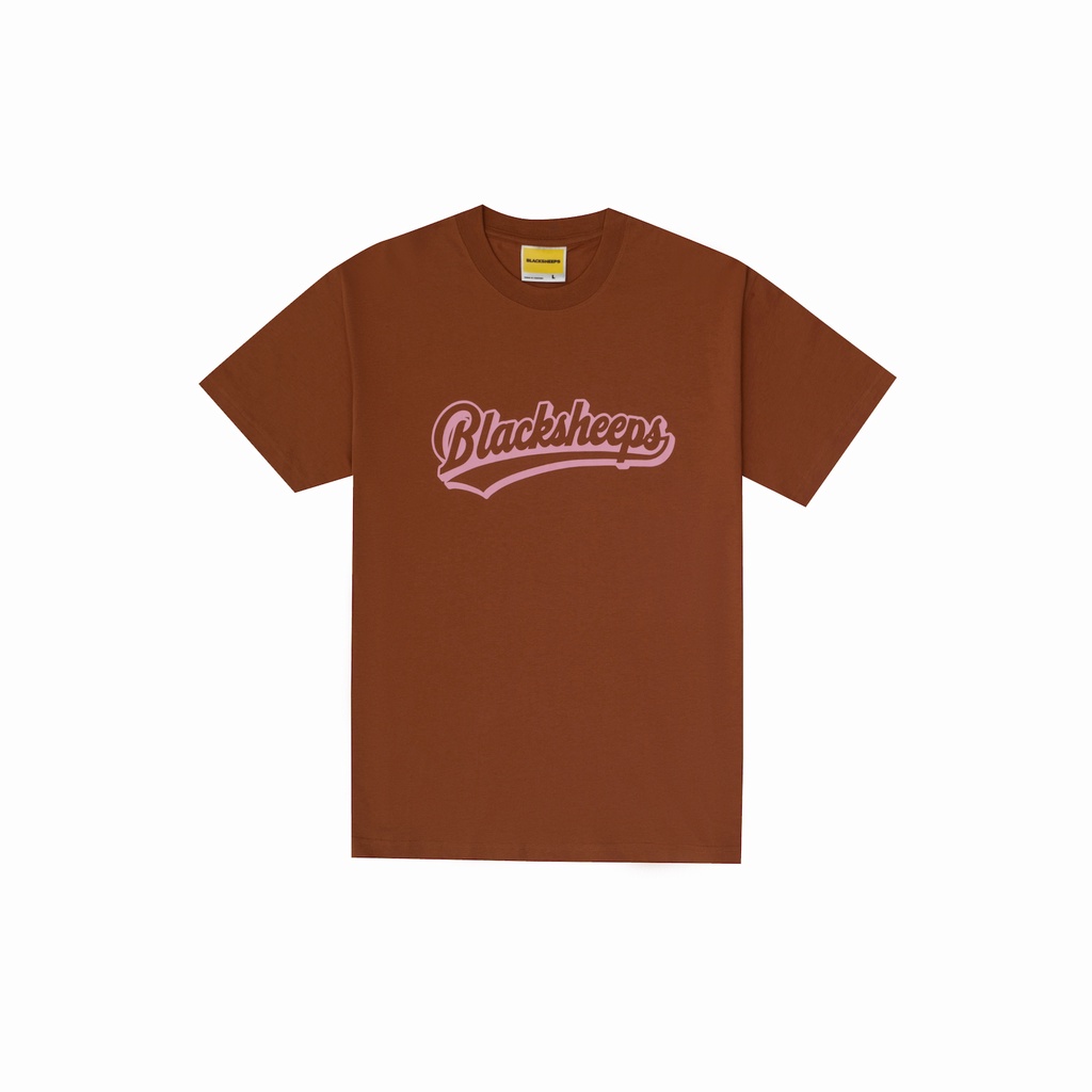 Áo thun tay ngắn BLACKSHEEPS® màu nâu aka ATHLETIC LOGO OVERSIZED SS TEE - GLAZED GINGER