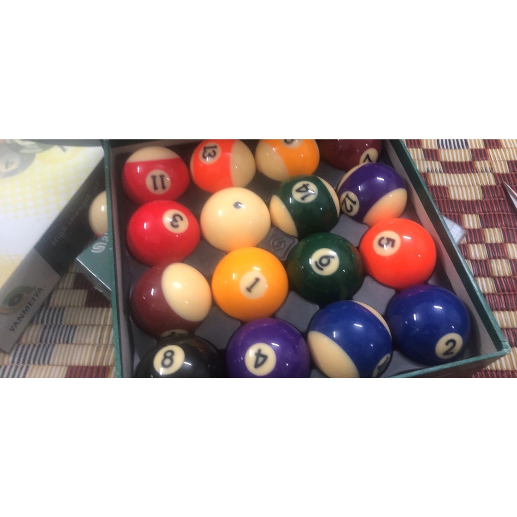 Bóng bi a, bi lẻ số 1,2,3,4,5,6,7,8,9,10,11,12,13,14,15