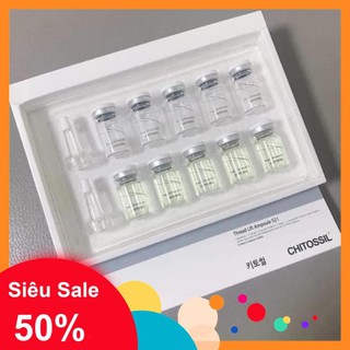 Cấy chỉ tơ tằm chitossil hàn quốc.