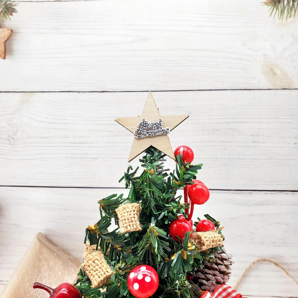 Cây Thông Nhí 20CM TNM08 Để Bàn Trang Trí Giáng Sinh