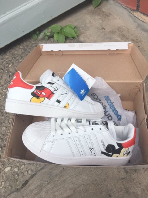 (Fullbox - Mã giảm giá) Adidas Superstar Mickey